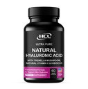 Suplemen Acid Hialronic Natural 5X Stronger Hydration Pil dari Mushroom Tremella Pure dengan Vitamin C & Hibiscus - Skin Suplemen Anti Wrinkle Diet Capsules - vitamin kuku rambut