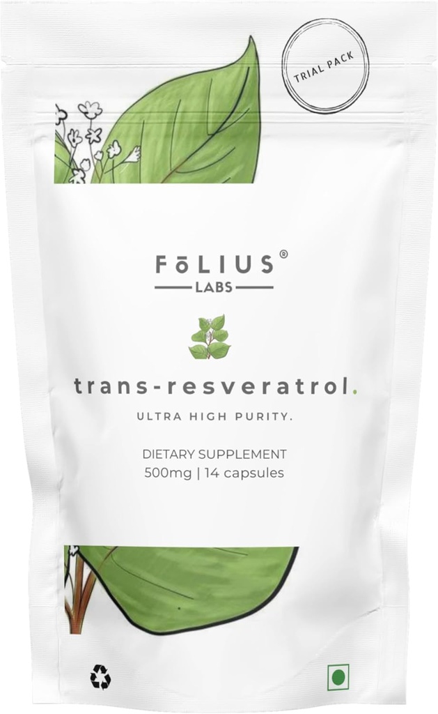Ekstraksi Tinggi Ultra Resveratrol Capsules - 99% Trans- Resveratrol - Ekstrak Knotweed Jepang - Dukung Kebal, Dukungan Penuaan Sehat - (1 Pekan Percobaan)