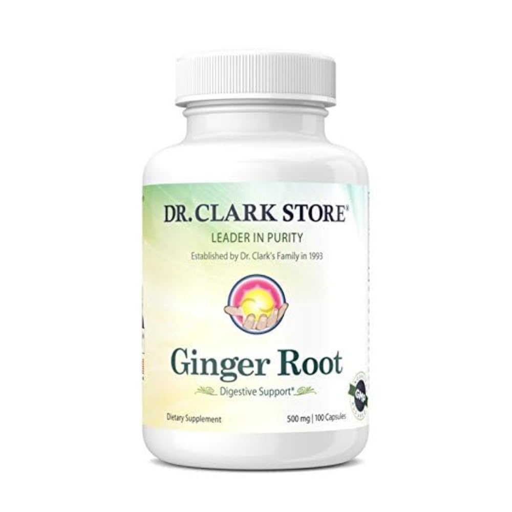 Dr. Clark Ginger Root Suplemen - Dukungan Digettif - 500 mg 100 Grantin Kapsul