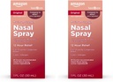 Amal Care Maximum Kekuatan 12 Hour Nasal Spray, Oxymeozoline HCI Solusi, Pelepasan Bisu, Obat Alergi Dingin, Decongestant, 1 Fl Oz (Paket 2)
