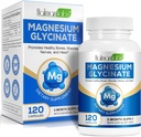 Magnesium Glycinate murni, Magnesium Absorpsi Tinggi, Suplemen Magnesium Kaki, Otot, Nerve, Kesehatan Tulang, 120 Magnesium Glycinate Kapsul