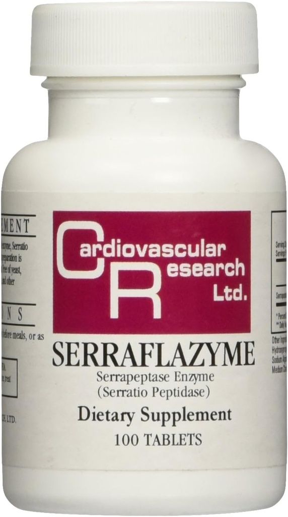 Cardiovaskular Research Serraflazyme Tablet, 100 Count