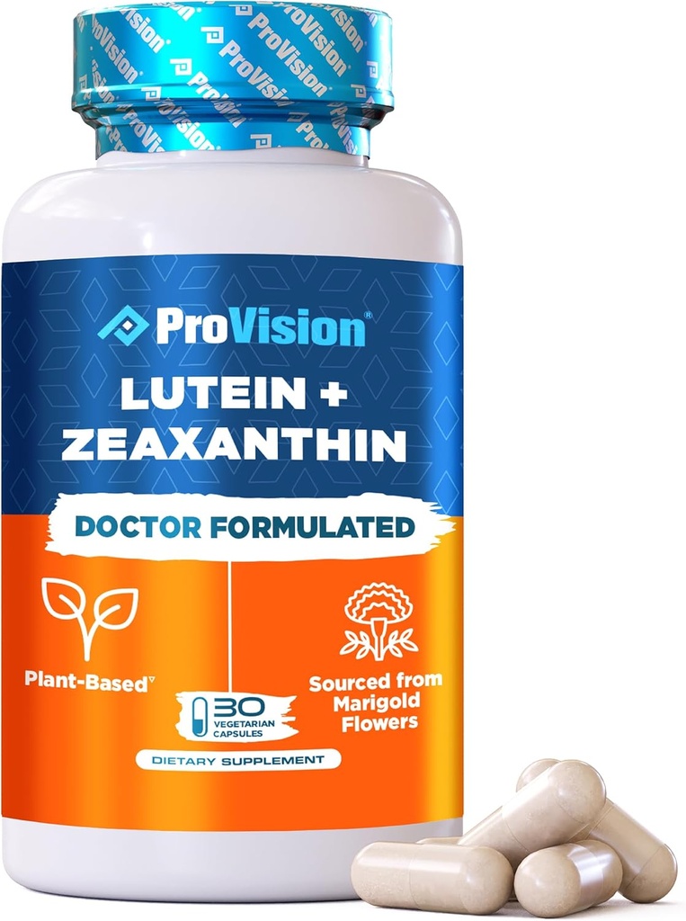 Provision Lutein & lexanthin Suplemen-Based Lutein & Dalxanthin Eye Vitamin - Axanthin Plus Lutein Suplemen untuk Mata - 30 Kapsul