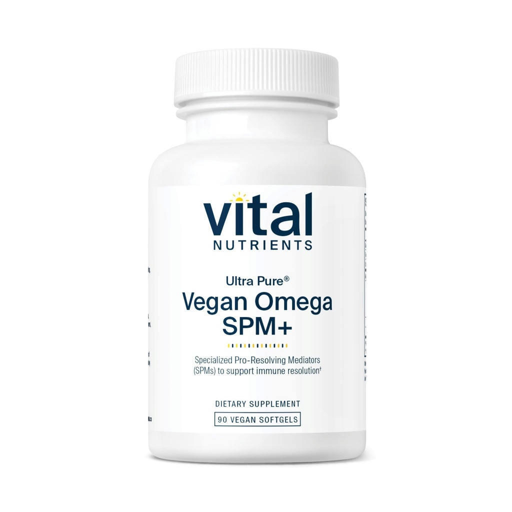 Nutrients Ultra Pure ® Vegan Omega SPM + 14; Vegan SpecializProvization Resolving Mediators (SPM) Omega-3 Suplement Omega-