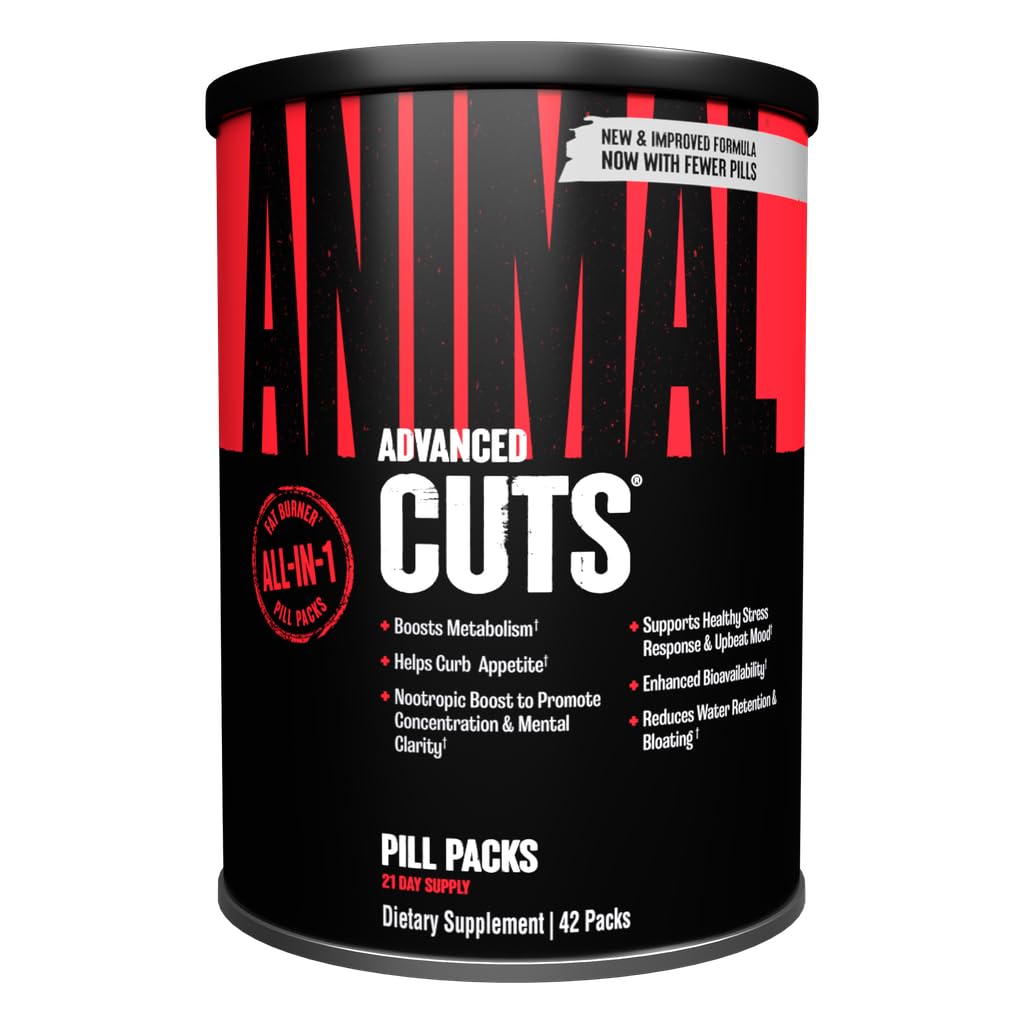 Pemotongan Hewan Thermogenic Fat Burner - Menimbulkan Loss Pil Wanita dan Pria untuk Metabolisme, Energi, Fokus, dan Dukungan Otak Nootropic dengan Ketones Appetite Seprapressant Pil, 42 Packs