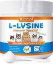 L-Lysine Powder for Cats, Lysine Supplemen untuk Kucing, Dukung Sistem Imune, Respiratory Health, Fungsi & Visual dan Bantuan Allergy, Pets Health Supplitales Multivitamin, Salmon Flavor - 4.23 oz / 120g