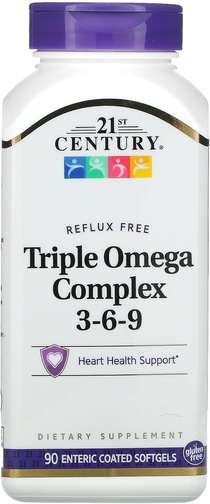 21 CENTURY Omega 3 - 6- 9 Kompleks ENTERIC Dilapisi 90 Softgels