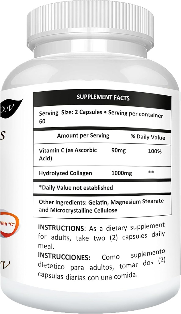 Colageno Colagein Collageno 100% Colageno 120 Cap 1000mg Kolagen El MAS Fuerte Y Efectivo Colagein Totalmete