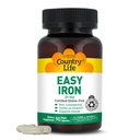 Country Life Easy Iron 25mg Capsules - Gentle None-Constipating Ferrochel - Vegan Vitamin Suplemen Perempuan & Pria - Mendukung Energi Tubuh