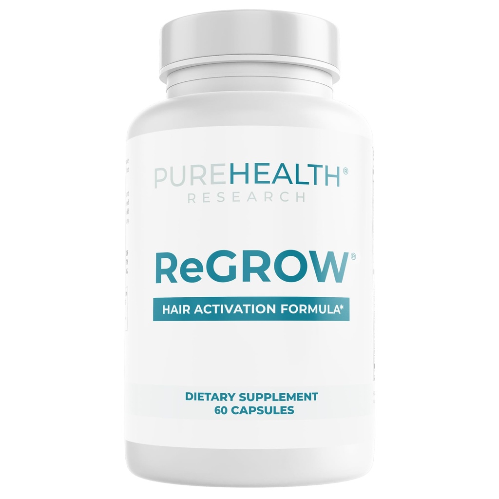 PUREHEARTH RESEARCH - Pertumbuhan Rambut Vitamin - dengan Saw Palmetto, Biotto, Collagen, Zinc, Besi, Iodin, Selenium & More - Suplemen Rambut untuk Perempuan & Pria - 60 Kasules