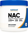 N--Acetyl L- Cysteine (NAC) Powder 250 Grams - Vegan NAC, Non- GMO, Gluten Free