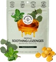 Beekeeper 's Naturals SoOthing Mint Eucalyptus Cough Drops, Immune Support with Vitamin D, Zinc and Propolis, Cooling & Throat Sothing Lozenges, 14 Ct