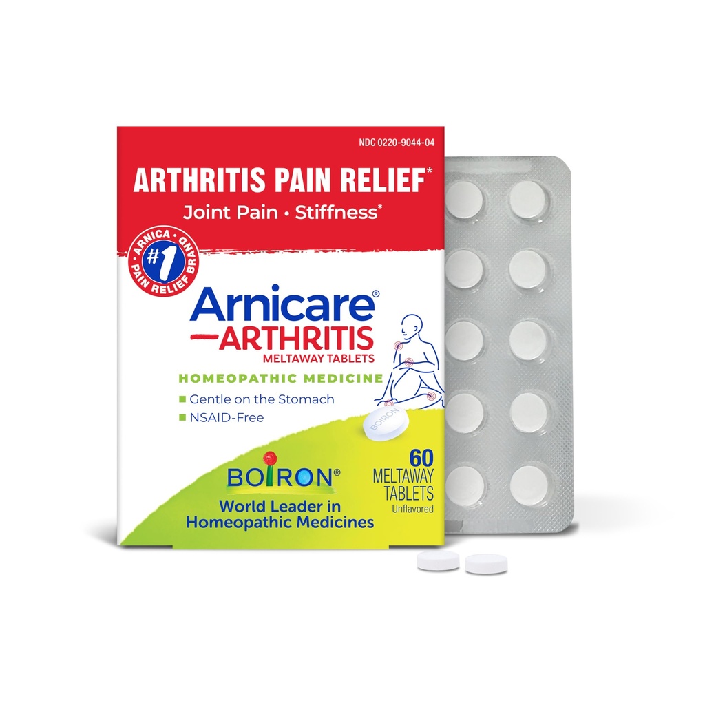 Boiron Arnicare Arthritis Tablet for Arthritis Pain Relief, Gabungan Soreness, dan Rheumatic Pain - 60 Count