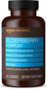 Elemen Elderberry Complex, Dukungan Sistem Imune, 60 Berry Flavored Lozenges, Elderberry 100mg, Vitamin C 103mg, Zinc 12mg per Serving (Paket mungkin bervariasi)