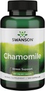 Swanson Chamomile Stress Dups - Made with German Chamomile Flower - Herbal Supplement to Propity Stress, Relaxation and Sleep Support - Helping Easy Body and Mind - (120 Kapsul)