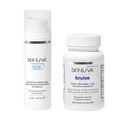 Skinuva ® Scar (1.7 oz) & Bruise (14 kapsul) - Advanced Silicone Cream Formulated with Growth Facters & Homepathic Brumedy Formulasi dengan Arnica, Bromelain & Zinc