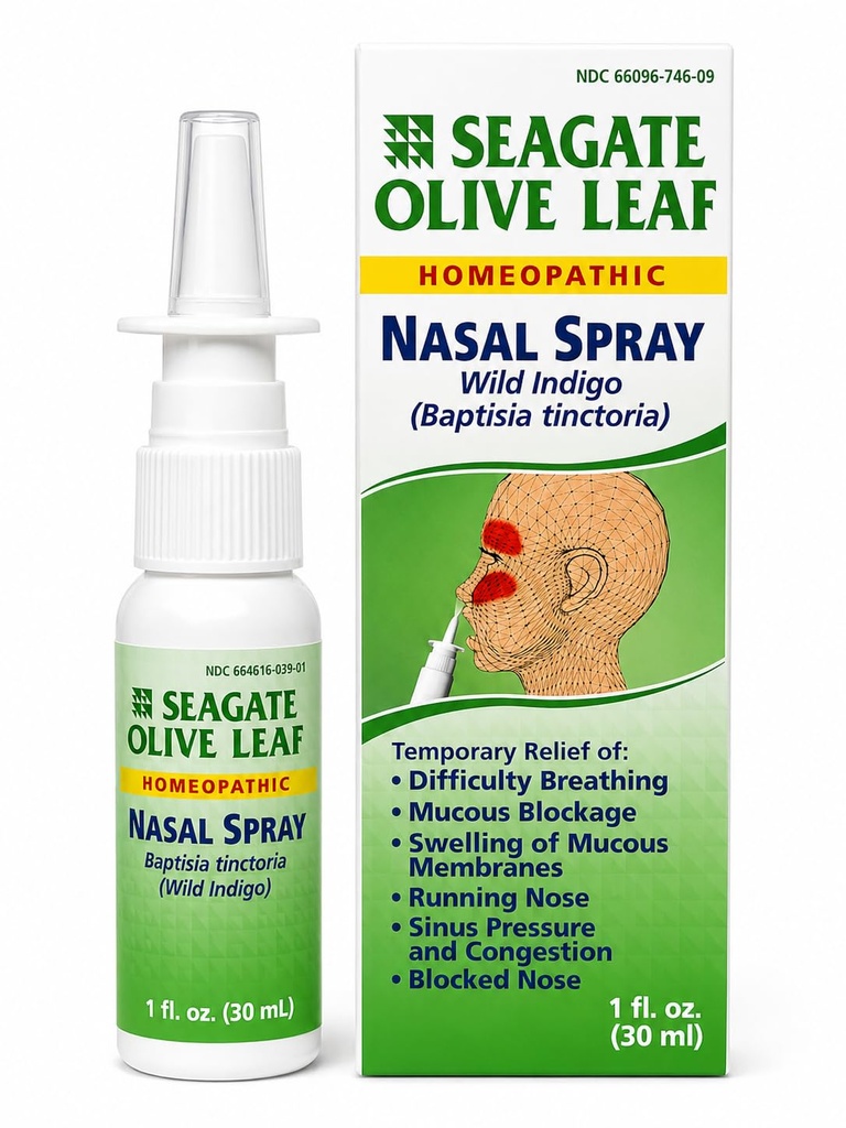 Seagate Product Homeopathic Olive Leaf Nasal Spray (Pack of 1) 1 Ounce