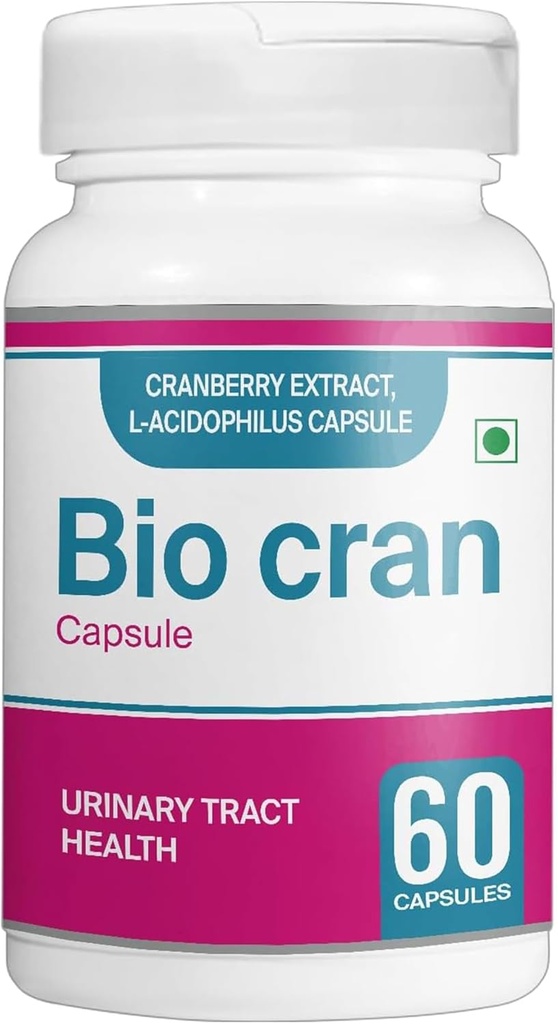 Cranberry Capsules (60 Count) - Pelaksanaan Kesehatan Tract Uriner / Cranberry Extract, L- Acidophilus, & Lebih - Cranberry Pil untuk Perempuan & Pria - Vegetarian Cranberry Tablet untuk kekebalan tubuh