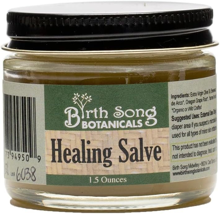 Kelahiran Song Botanicals Herbal Kesehatan Bantuan Pertama Oquise, Herbal Skin Irrytations Salve, 1.5oz Jar