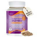 Dr Liz Cruz setiap hari ENZYMES - Penyanatan Dietary, Suplemen Dietary, Kesehatan - Kelas Super Enzymes, Bloating, Gas dan Reflux Relief untuk Perempuan, Pria, & Anak-anak Non-GMO, 100 Vevgie Capsules