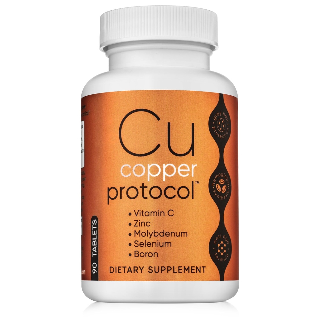 Suplemen Copper bagi Perempuan dan Pria (90 Kapsul) Boosts Energy, Nosshes Body, Anti- Aging Formula, termasuk Vitamin C, Zinc & Selenium, Non-GMO, dibuat di USA - GMP Disahkan