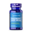 Puritan Pride Hyaluronic Acid 100mg, Dietary Suplement for Skin Hydration, 60 Rapid Rapid Relaks Kapsul