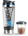 Projeksasi Botol Pro Shaker (iX-R Edition) Abo124; Dapat diisi ulang, sangat kuat untuk Smooth Protein Shake 124; termasuk Penyimpanan Tambahan - BPA Free 124z Cup (Silver Blue / Gray)