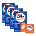 Alka- Seltzer Fizzy Melts, Dissolve on Tongue, No Water Needed, On- TheGo Dietary Supplement Antax Tablet, for Relief of Occational Heartburn and Aciid Inditraffic *, Orange Flavor, 64 Count