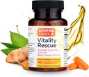 Penyelamatan Vitalitas, EPA Omega 3 dan Sumur Turmerik w / Bioperine, CurcuWin 46X Superior Curcumin untuk mendukung Pemulihan Kerja, Gabungan, Muscle, Cardio & Brain Health, 30 Capsules