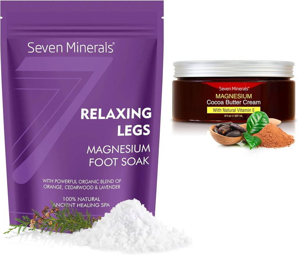 Tujuh Mineral Relaxing Leg Magnesium Flakes & Natural Cream