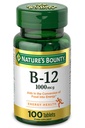 Nature 's Bounty Vitamin B12, Mendukung Energi Metabolisme, 1000 mcg, 100 Count,.