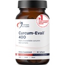 Design for Health Curcum- Evail 400 - Biovailable Turmeric Curcumin Suplemen Sumulsification Technology - Curcumin C3 Complex with Turmeric Oil + Vitamin E, Non-GMO (60 Softgels)