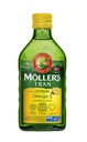 Möllers Tran Cod Liver Oil 250 ml / 8.45 lf oz 124; Citron Flavor 126; Omegaga- 3: 124; Fish Liver Oil