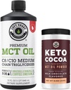 Left Coast Performance 100% Coconut MCT Oil Liquid, 32oz + Keto Coco Minum Mix, 8.5oz