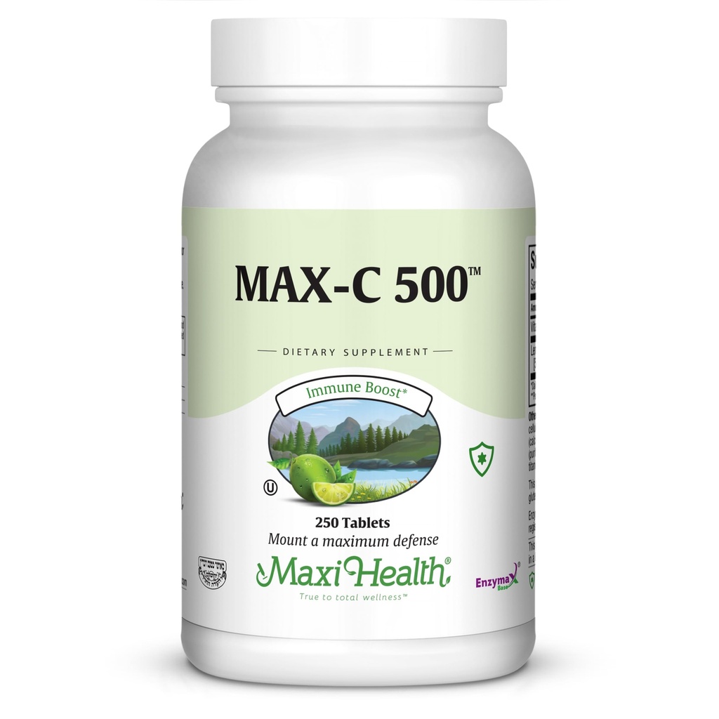 Maxi Health MAX C 500 mg - Vitamin C - dengan Lemon Bioflavonoid Kompleks - 250 Tablet