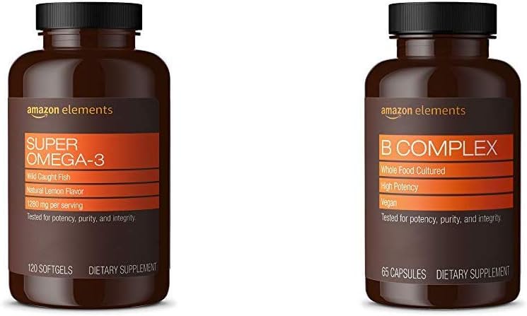 Elemen Super Omega-3 (120 Cacah) dan Elemen B Kompleks (65 Katup)