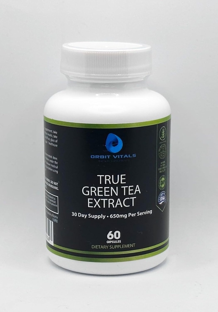 True Green Tea Extract: Premium Green Tea Extract for Enhanced Energy, Immune Support, and Overall Wellness - Antioksidant- Rich Formula untuk Pria dan Wanita