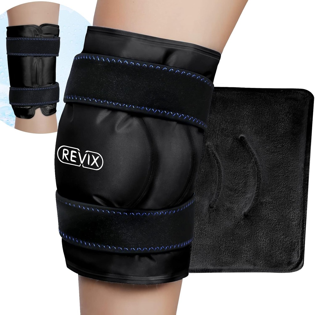 Es REVIX XL Pack for Knee Replacement Replacement, Ice Wrap with Cold Compression for Discomfort and Fatigue, Gel Cold Pack Wrap Around Entire Knee, Promoting Flexibility and Mobility