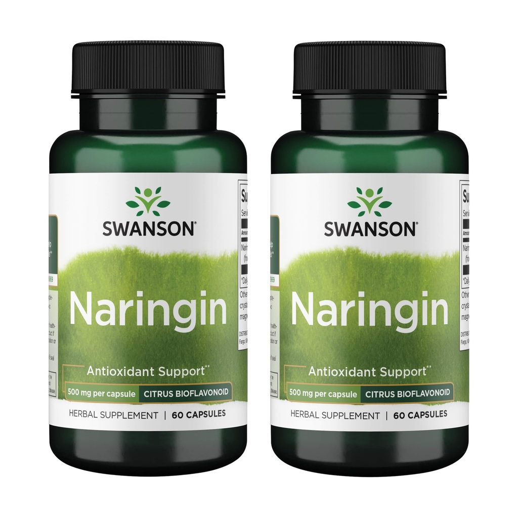 Swanson Naringin 500 Miligram 60 Capsules (2 Pack)