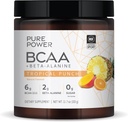 Power BCAA + Beta- Alanine, Tropical Punch Flavor, 11.7 oz (333 g), 6g BCAA, 2g Beta- Alanine, 0g Sugar, Non-GMO, Dr. Mercola