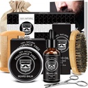 Male God Beard Kit w / Natural Ingreations, Sutable for All Skin, Birthday Gifts 124; Anniversary Gifts 124; Christmas Gifts 124; Mins Stocking Stuffers 126; Gifts for Men, Him, Suami, Pacar, Ayah, Teman