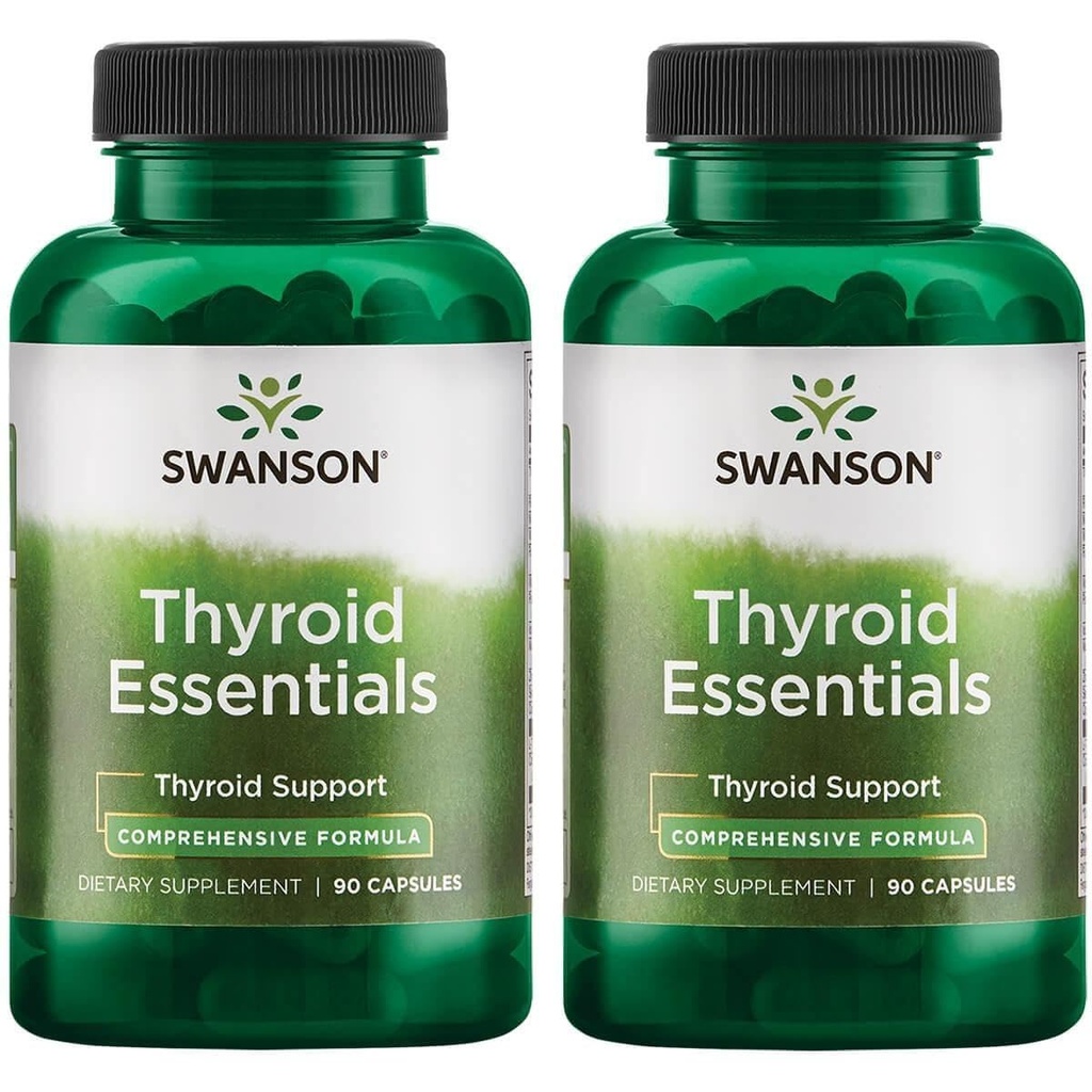 Swanson Thyroid Esensial 90 Capsules (2 Pack)