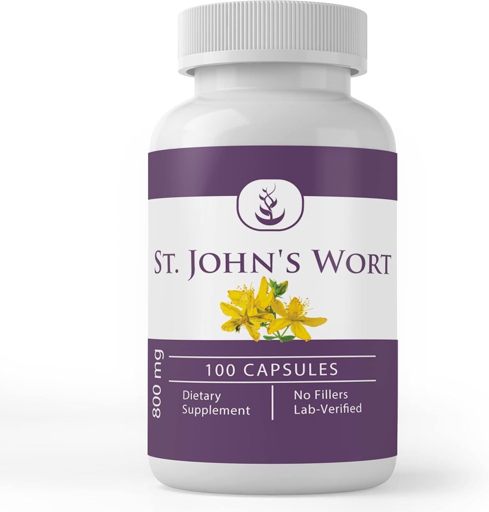 PURE ORIGINAL INGREDIENTS St John 's Welt, (100 Kapsul) Selalu Murni, Tidak Ada Additives Atau Fillers, Lab Verified