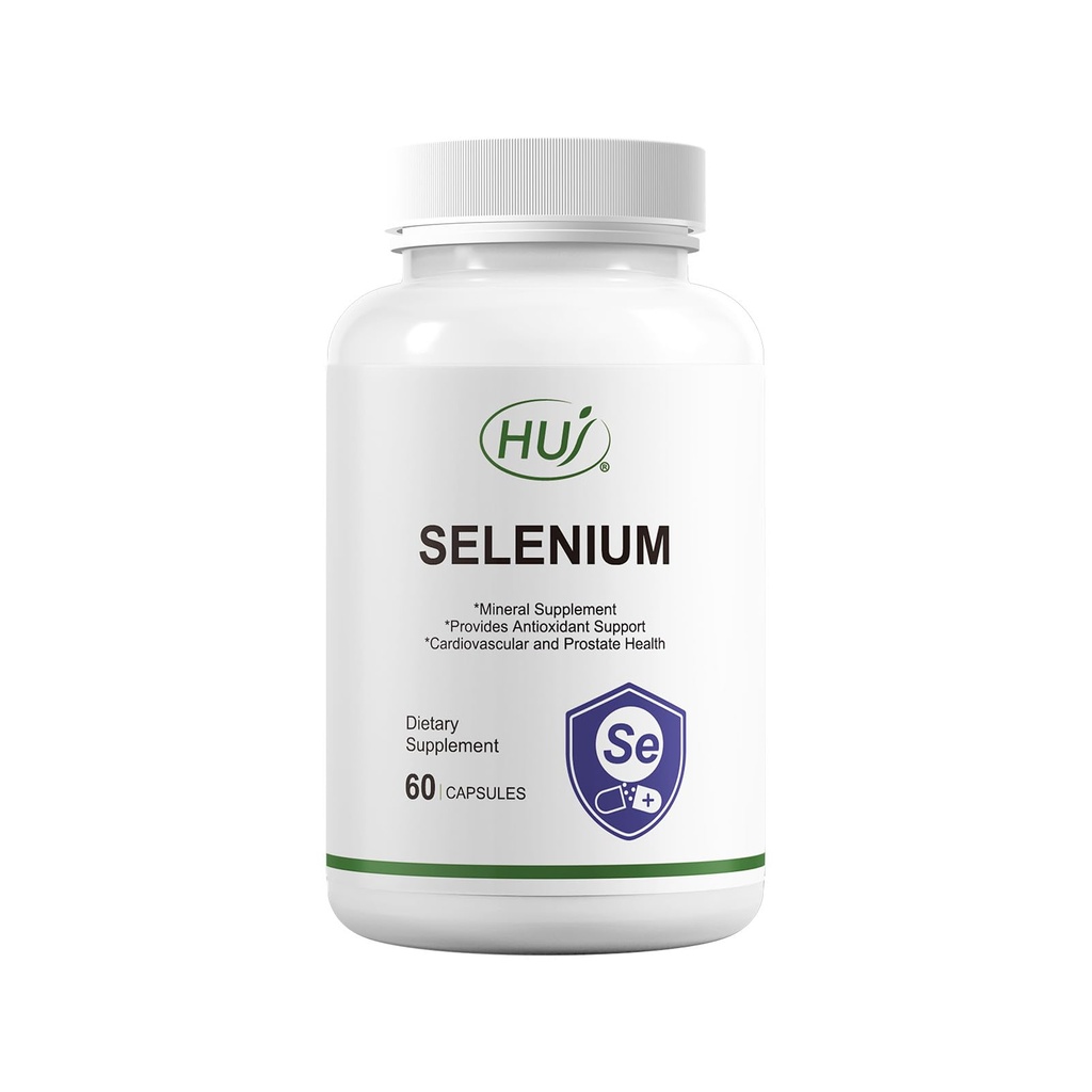 Tambahan HUJ Selenium, 60 Kapsul, Dukungan Antioksidan, Tambahan Mineral