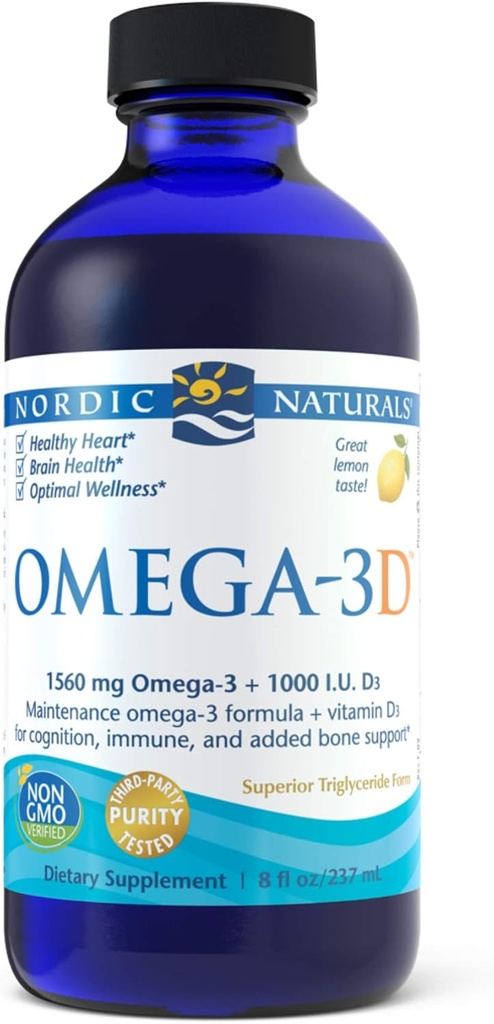 Omega3D Liquid Nordic, 0.88 Bottle