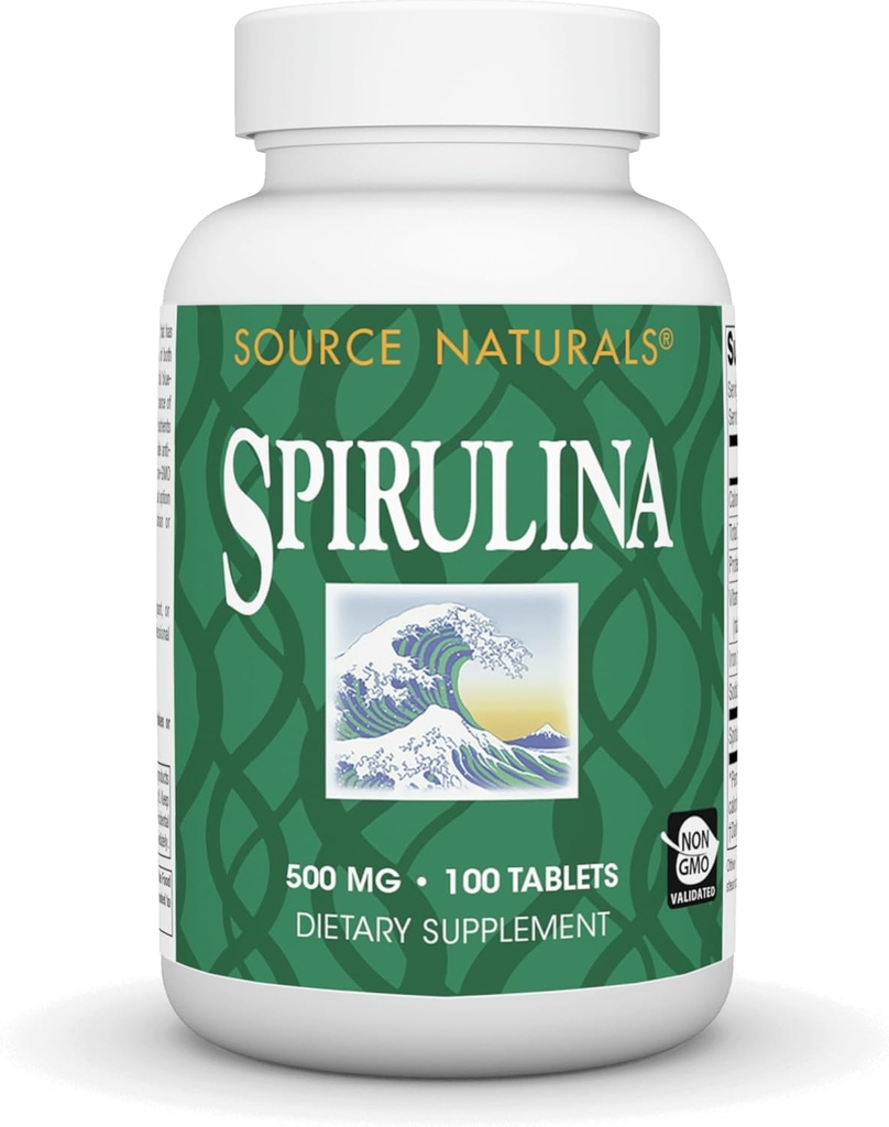 Sumber Spirulina - untuk Dukungan Sistem Imune - 100 Tablet