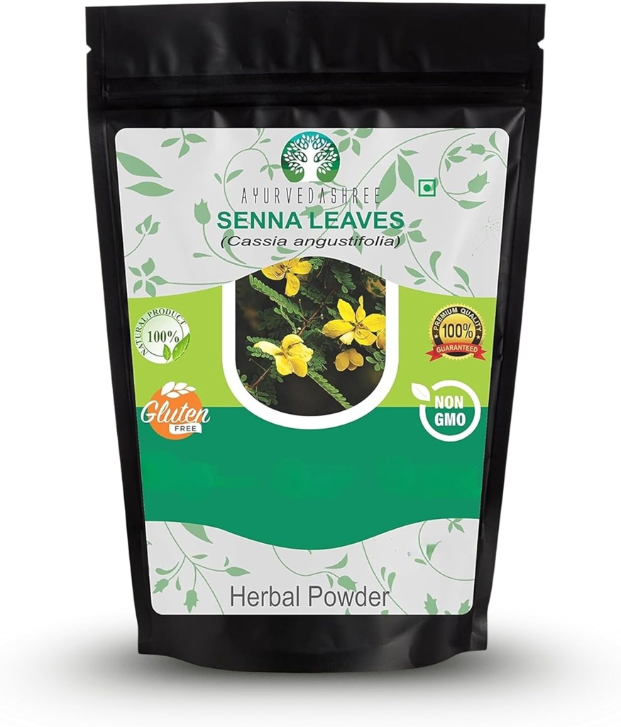 Senna Leaf Powder 200 Gm I Cassia angusstifolia Powder I Ayurvedic Herbal Supplemen untuk mendukung Fungsi Digetical Aku 100% Murni & Natural