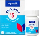 Sel Garam Hyland No. 5 Kali Mur 6X Tablet, Cold Medicine and Sore Throat Relief, Perlakuan Alam dari Colds, Sore Throats, Runny Nose, dan Burns, Quick Dissoling Tablet, 100 Count