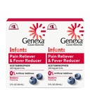 Acetaminophen Genexa Bayi 'Clean Acetaminofhen 124; Dokter Pediatri Disukai Ingrediment 124; Reduever sakit & Demam untuk Bayi 124; Dye Bebas, 0% Artificial Address 124; Organ Blueberry Flavor, 4 fli oz (2 Pack)