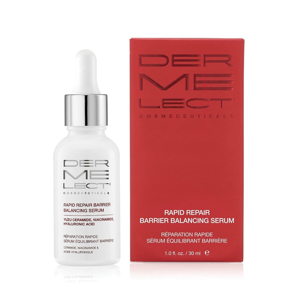 Dermelect Cosmeceuticals Rapid Repair Barrier Balancing Serum - super-Hydrating Treatment with Niacinamide, Hyaluronic Acid, Pregrents, & Antioksidants for Smooth, Radiant Skin 1.0 oz